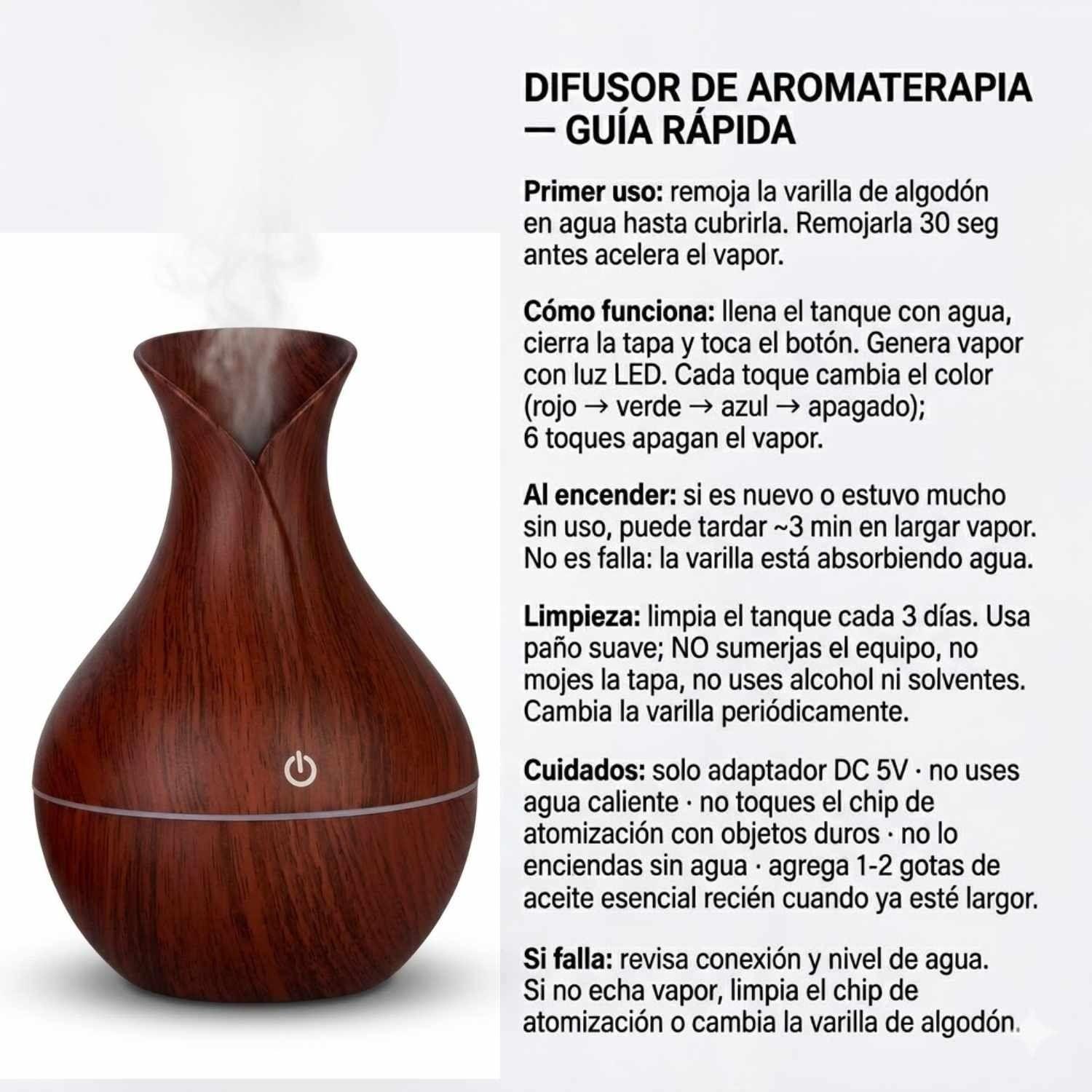 Set 2 Humidificadores Jarro 12 Escencias Aromaticas Marron-7