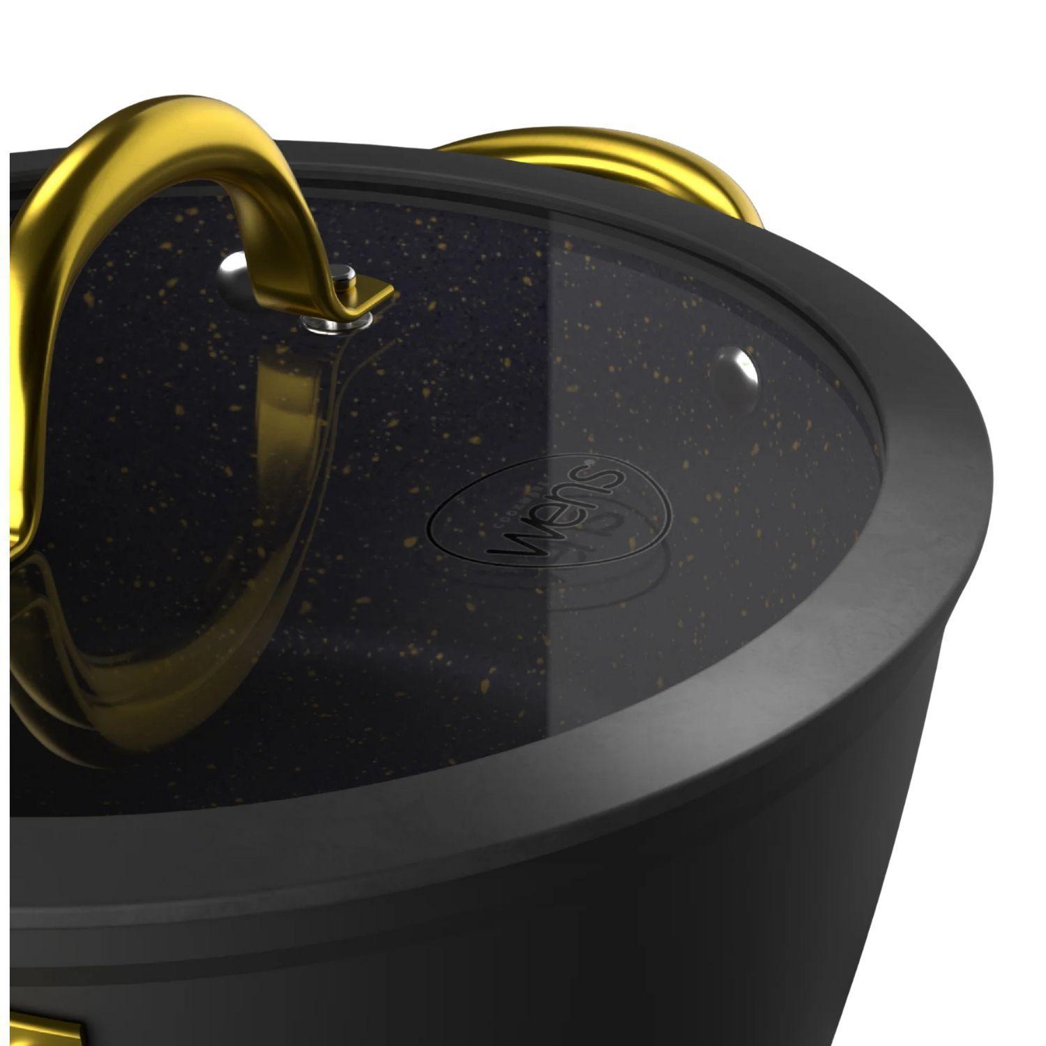 Bateria Cocina Wens Golden Series 7 Piezas Aluminio Forjado-6