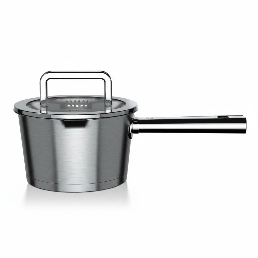 Cazo Acero Inoxidable 16cm Wens Tapa Colador Inducción-4