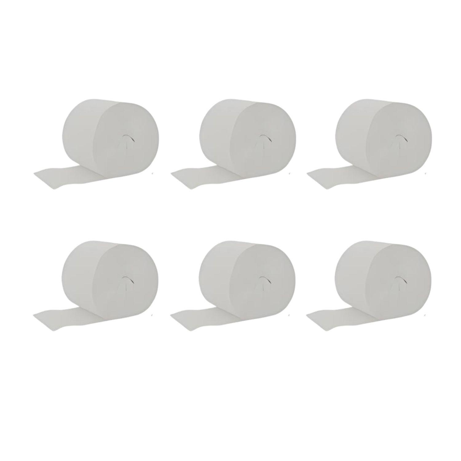 Set 6 Festones Decorativos Blancos 10m x 3cm Cotillon-0