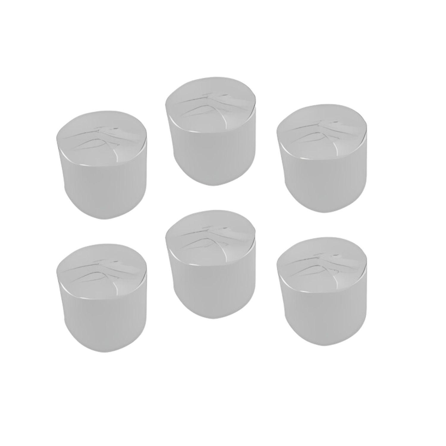 Set 6 Festones Decorativos Blancos 10m x 3cm Cotillon-1