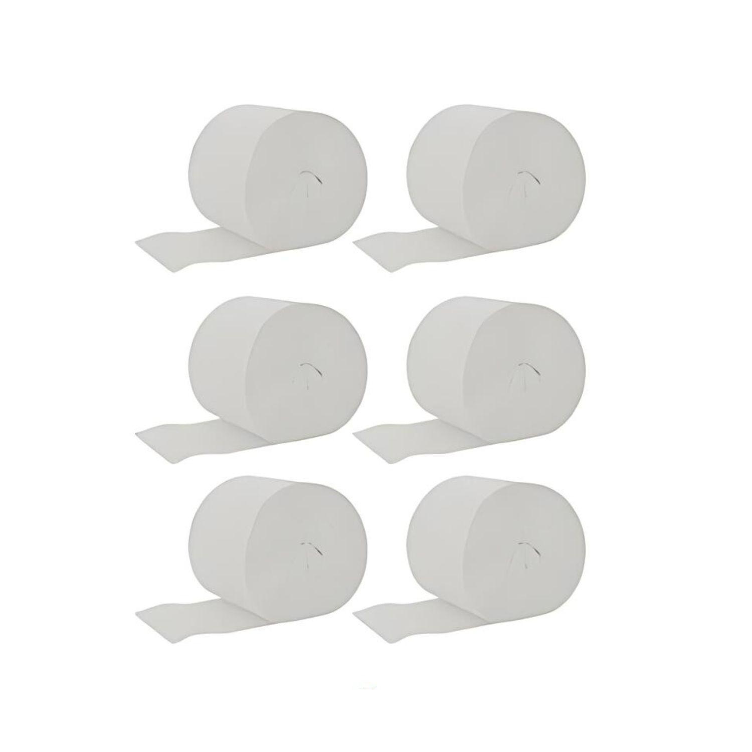 Set 6 Festones Decorativos Blancos 10m x 3cm Cotillon-3