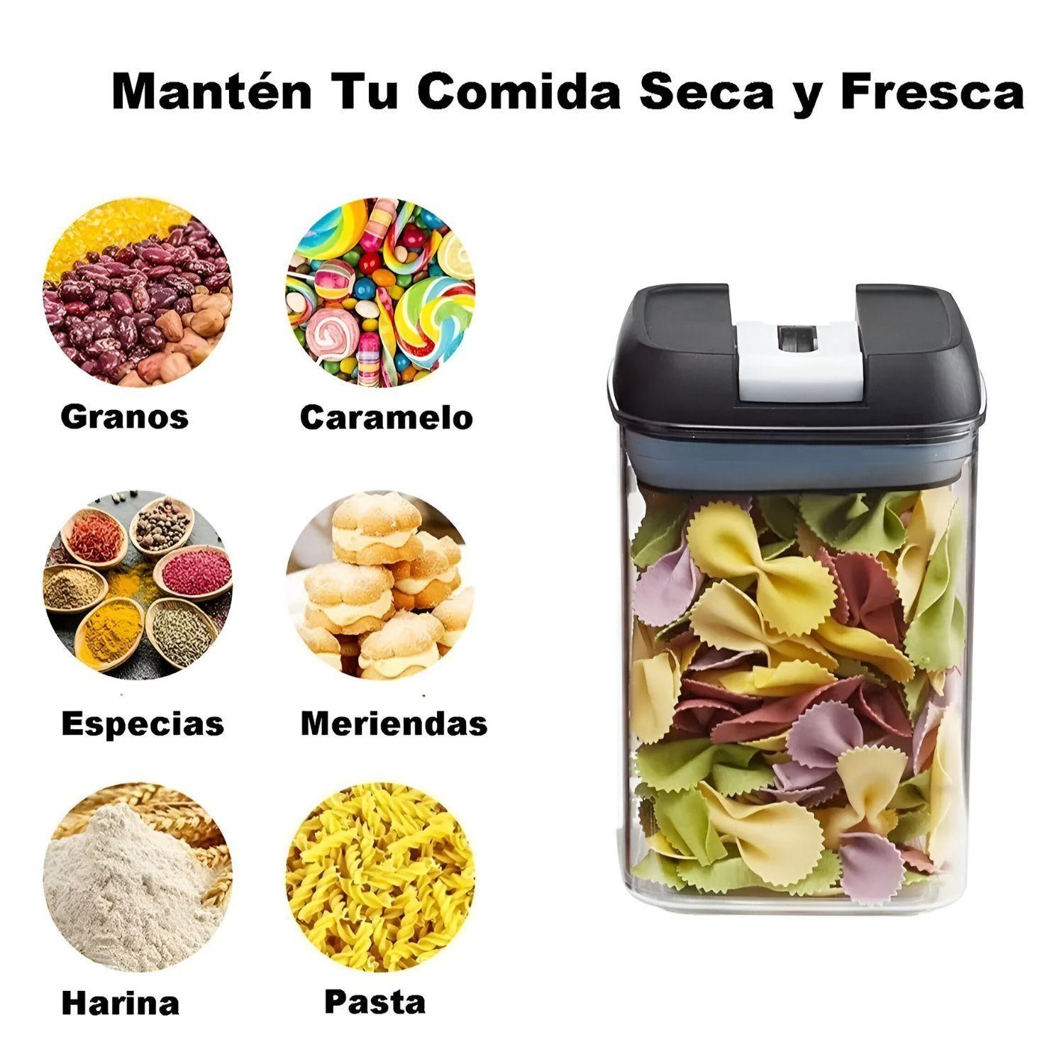 Set De 7 Contenedores Hermeticos De Plastico Cocina Despensa-2