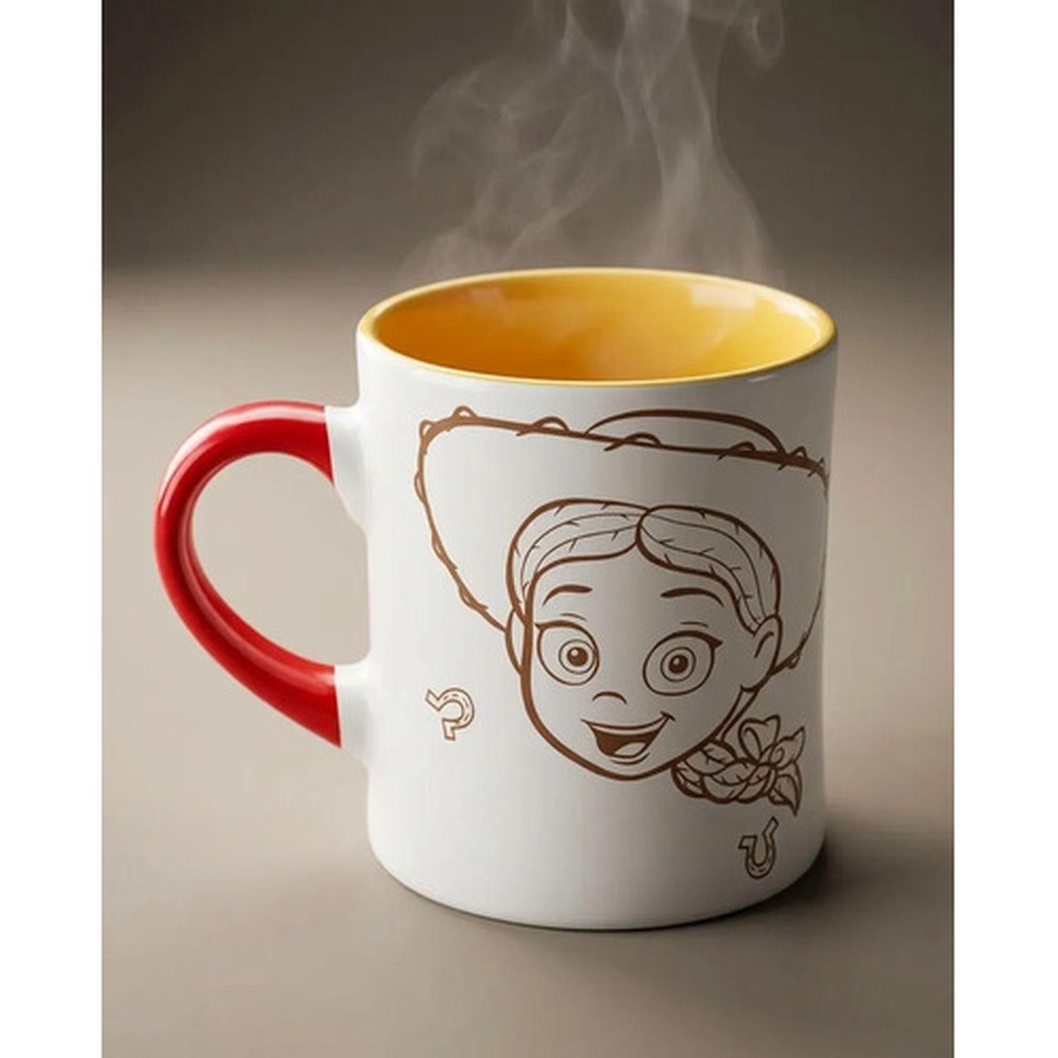 Mug Tazon Jessie Toy Story 5 400ml Curvo Ceramico Beige-2