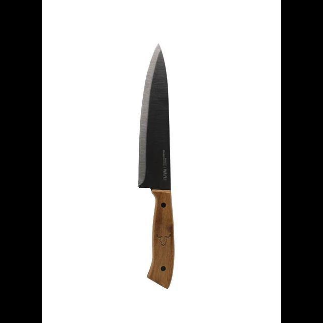 Cuchillo Prm Wayu Mango Madera Acero Antiadherente-2