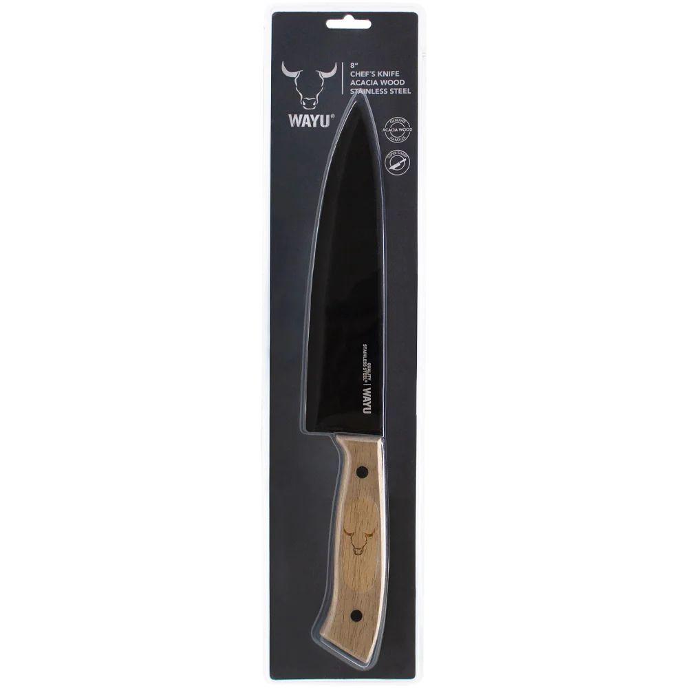 Cuchillo Prm Wayu Mango Madera Acero Antiadherente-4
