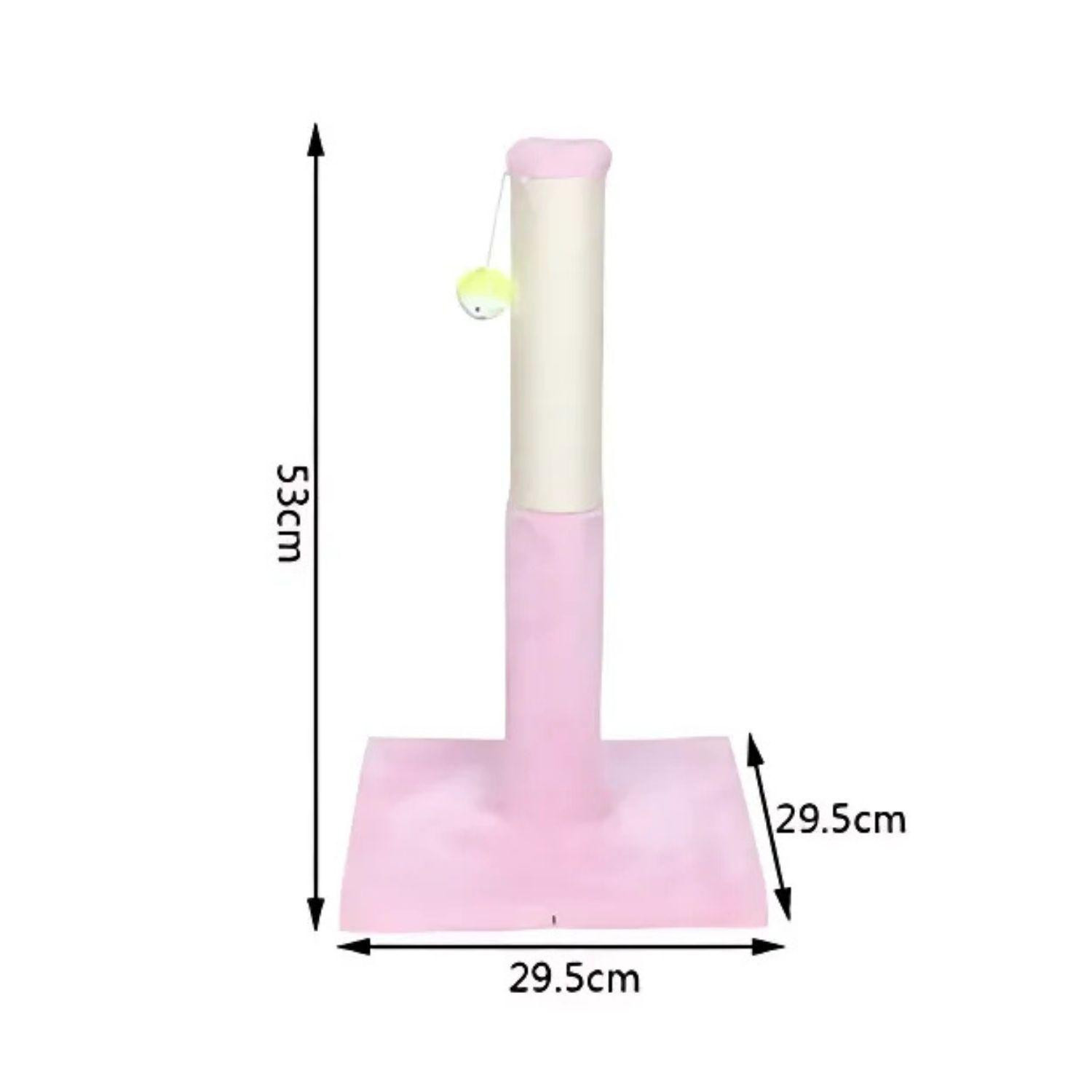 Torre Rascador Rosa Mascotas Gatos Tipo Columna Con Juguete-2