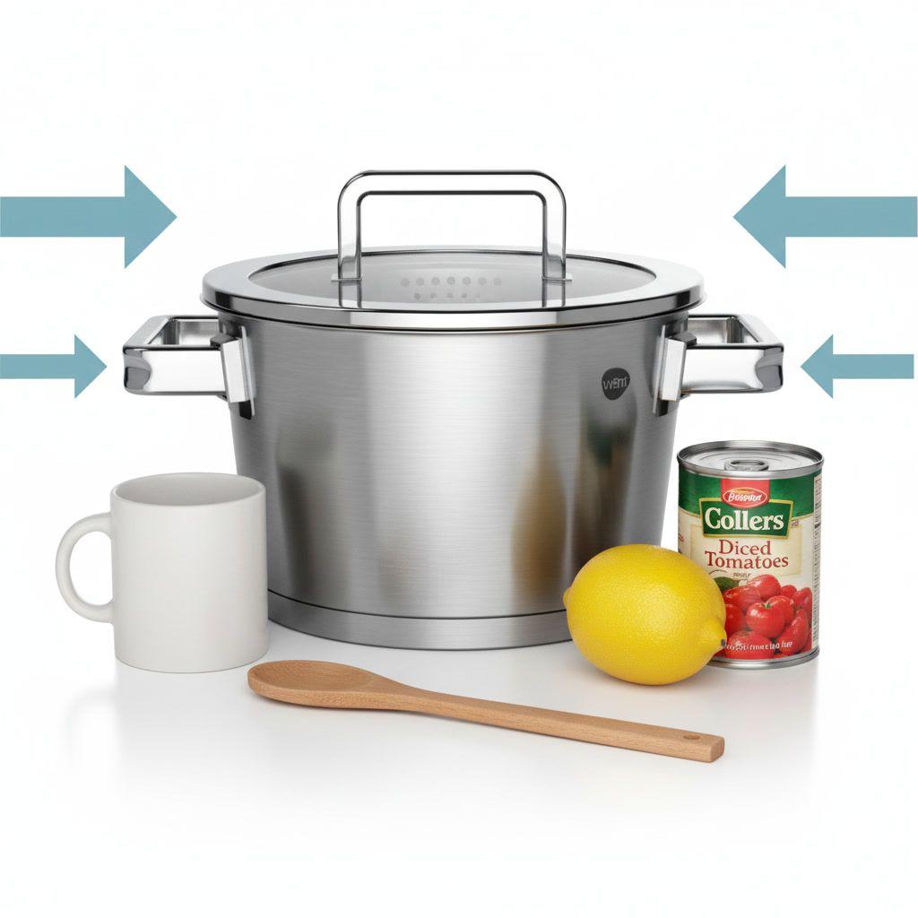 Olla Cacerola Acero Inoxidable 18cm 2.6L Wens Induccion-5