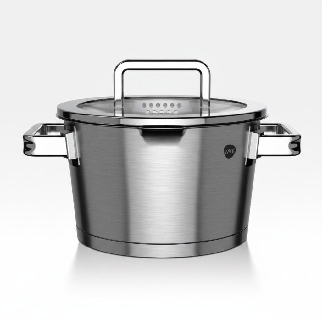 Olla Cacerola Acero Inoxidable 18cm 2.6L Wens Induccion-7