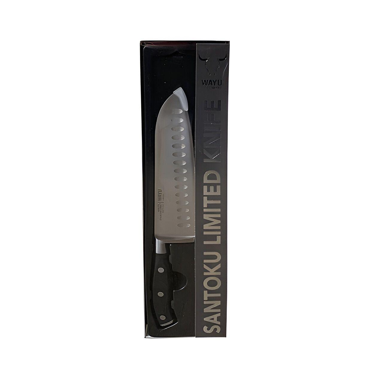Cuchillo Santoku Wayu Limited 31cm Acero Filo Unico-2