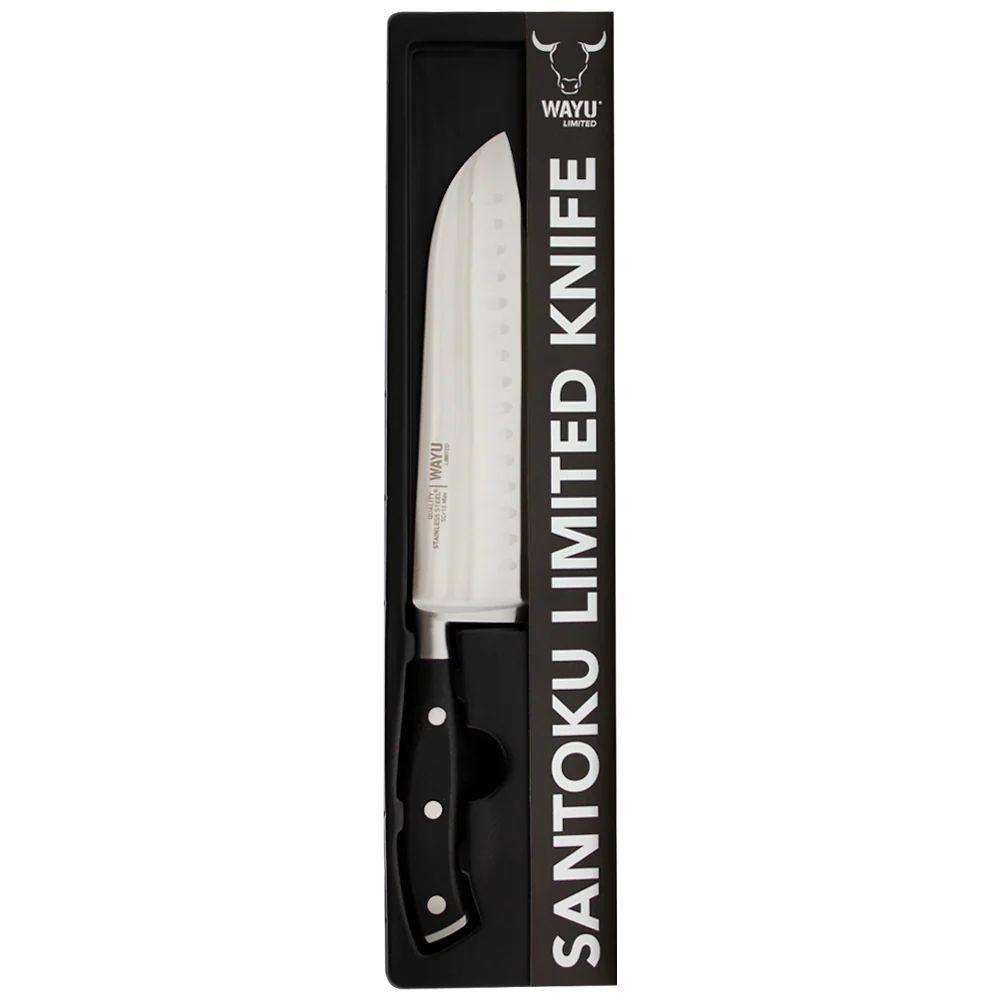 Cuchillo Santoku Wayu Limited 31cm Acero Filo Unico-3
