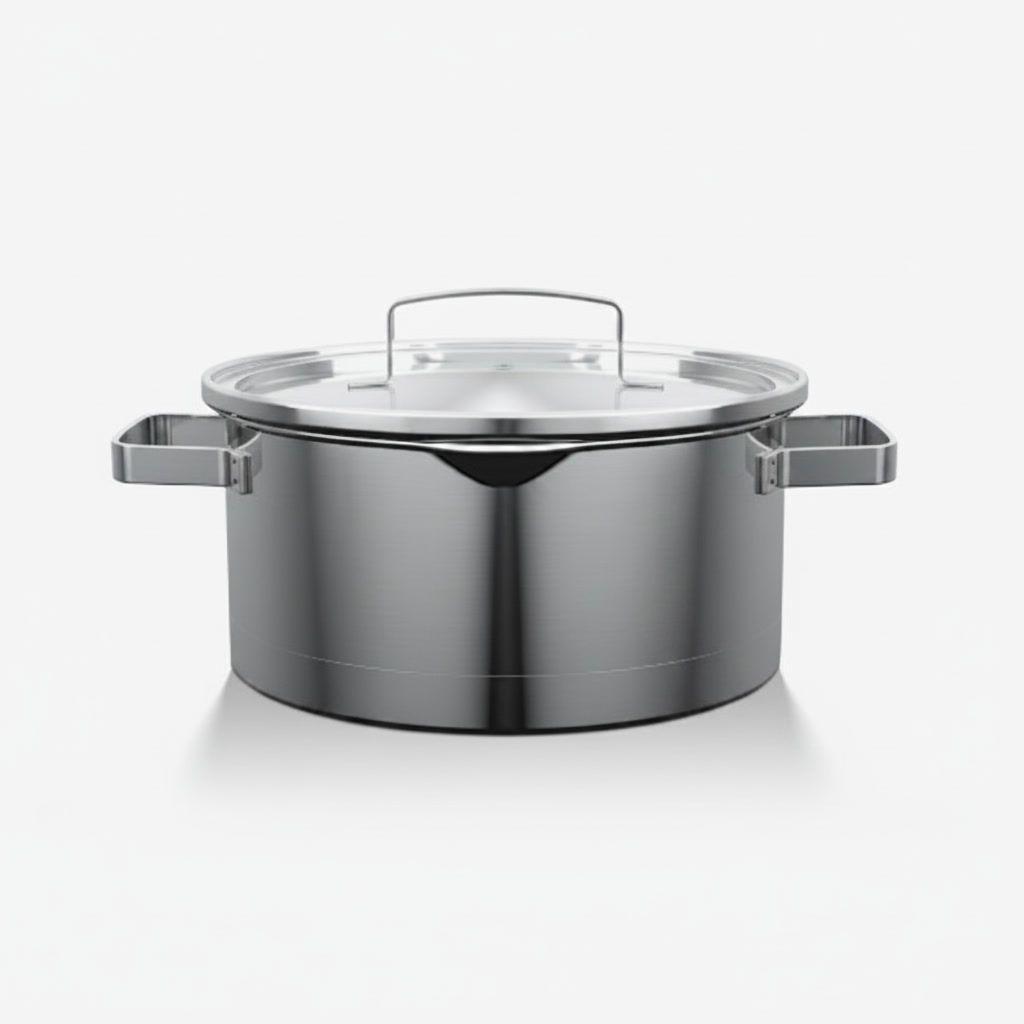 Olla Cacerola Acero Inoxidable 26cm Tapa Wens Induccion-4