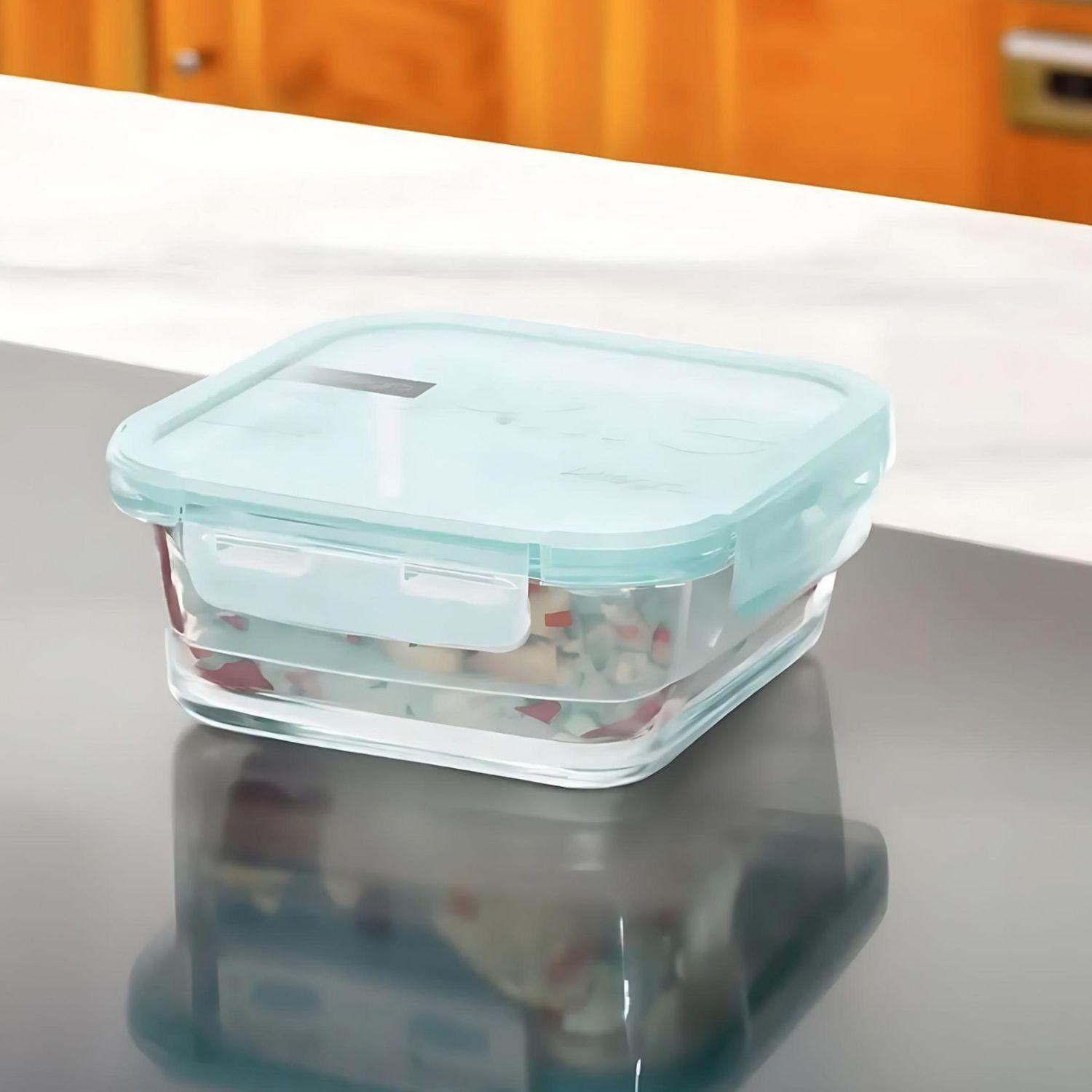 Set 6 Contenedores Tapers Hermeticos De Vidrio Allegra-3