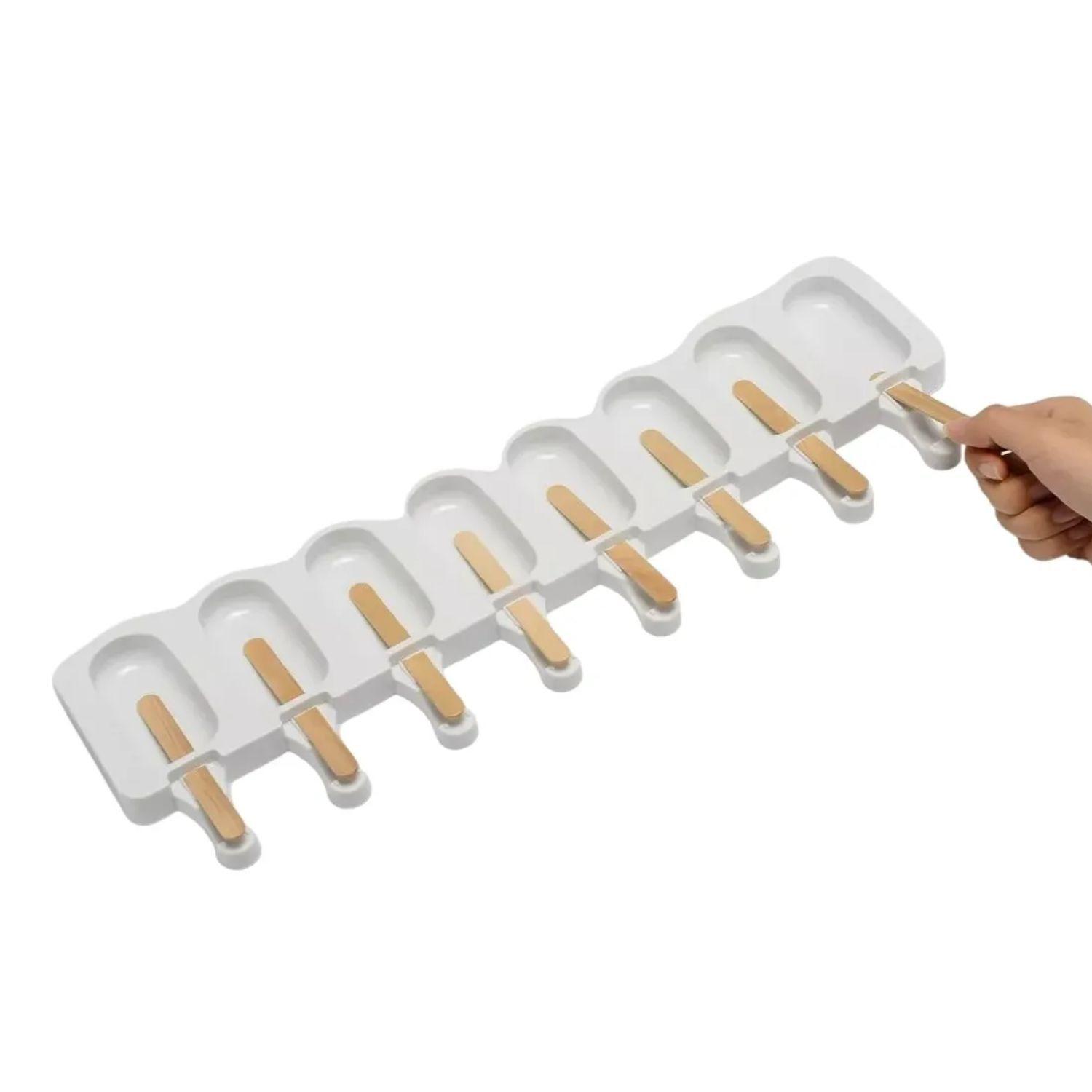 Set 3 Moldes Silicona Helado Paletas 8 Cavidades Reposteria-2