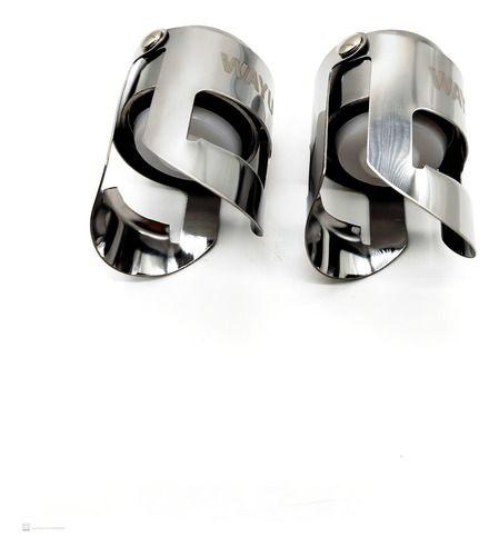 Set Sellador Tapon Espumante Champaña Wayu Premium Tragos Color Gris-4