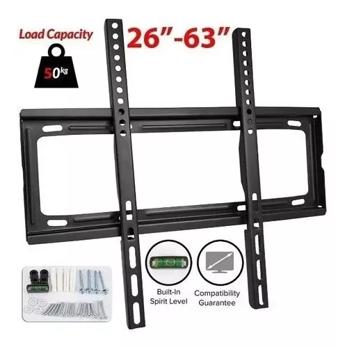Soporte Pared Lcd Led Plasma Tv Monitor 26 A 63 Pulgadas Color Negro-4