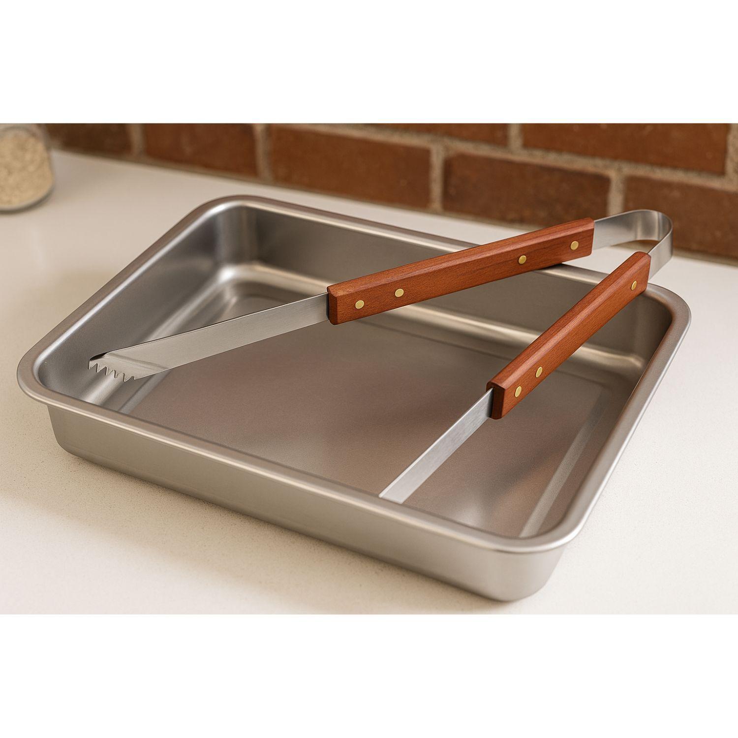 Bandeja Horno Rectangular Molde 60x40x7cm De Acero Cocina-2