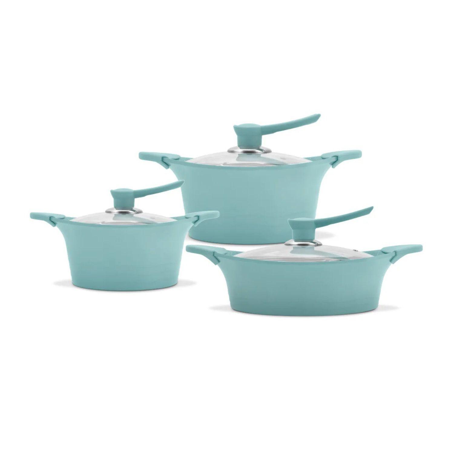 Bateria Cocina Bohlier 6 Piezas Aluminio Forjado Jade-0