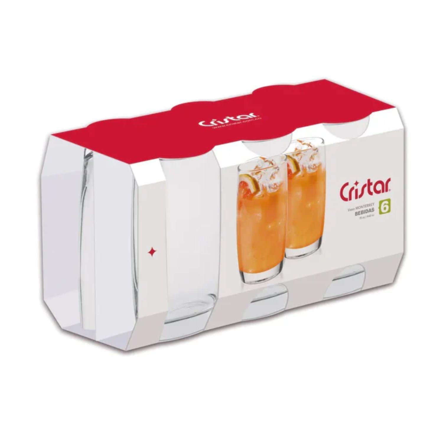 Set 6 Vasos Altos Modelo Monterrey Transparente De 445mL-2