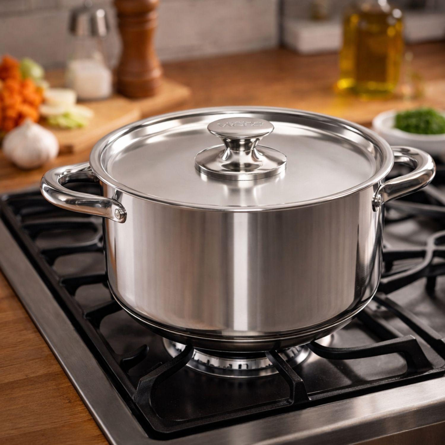 Cacerola Olla Wens Acero Inoxidable 24cm De Cocina-2