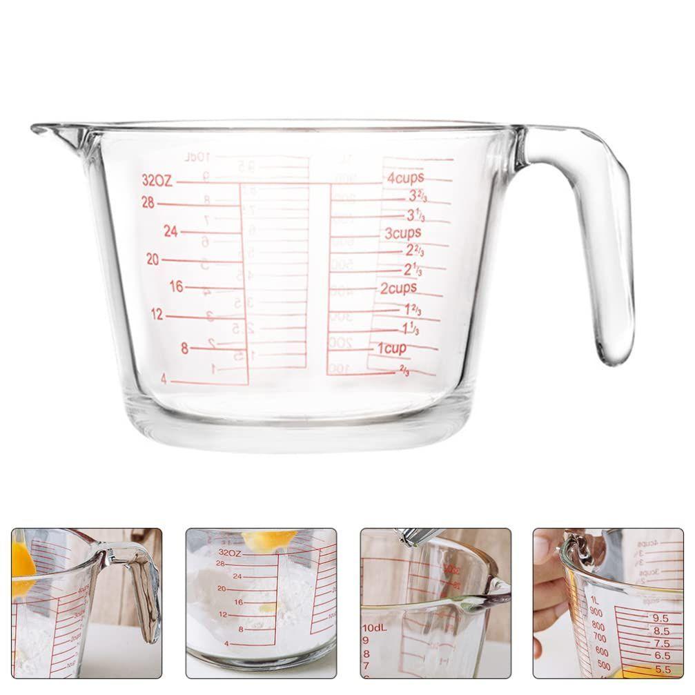 Jarra Medidora De Líquidos o Mezclas 500mL Vidrio Allegra-2