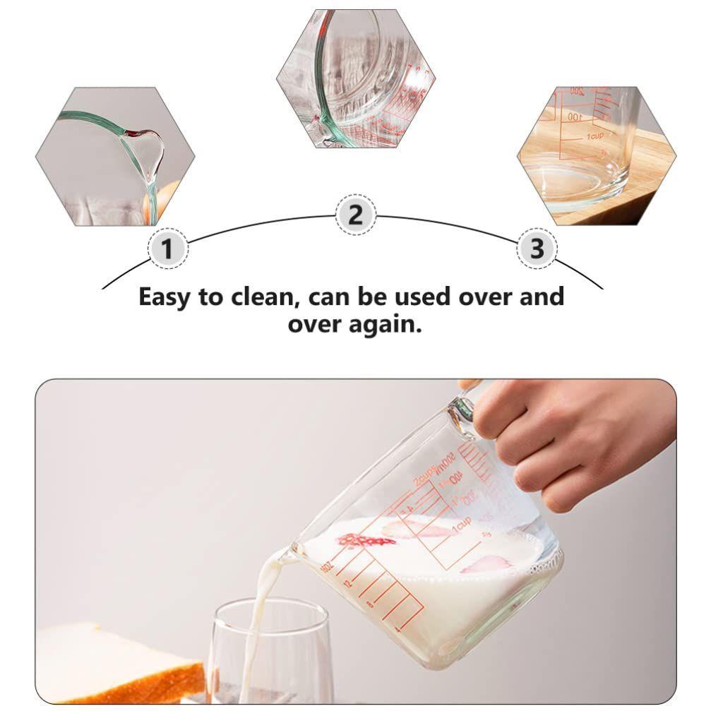 Jarra Medidora De Líquidos o Mezclas 500mL Vidrio Allegra-5