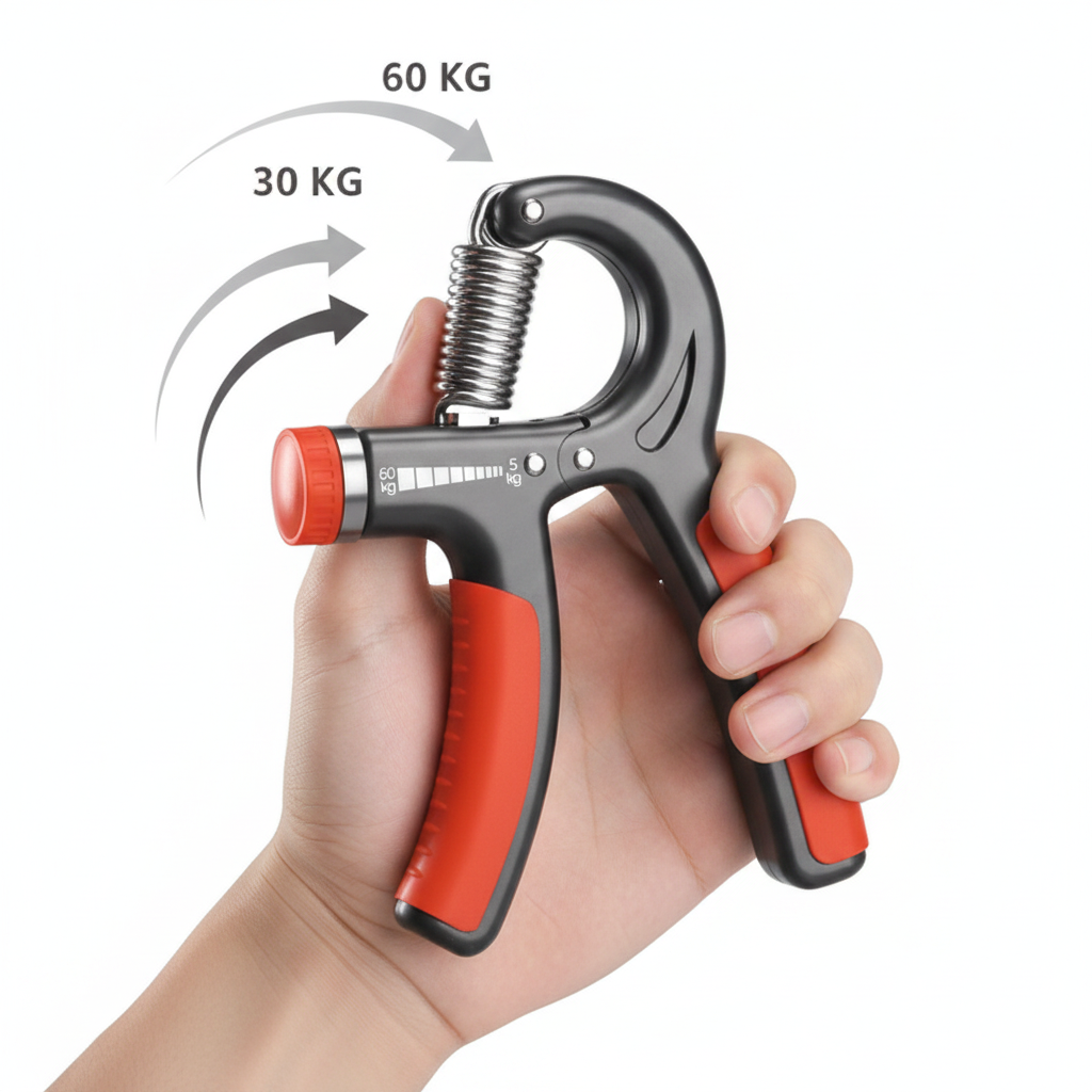 Ejercitador Fortalecedor Manos Ajustable 5-60kg Hand Grip-9