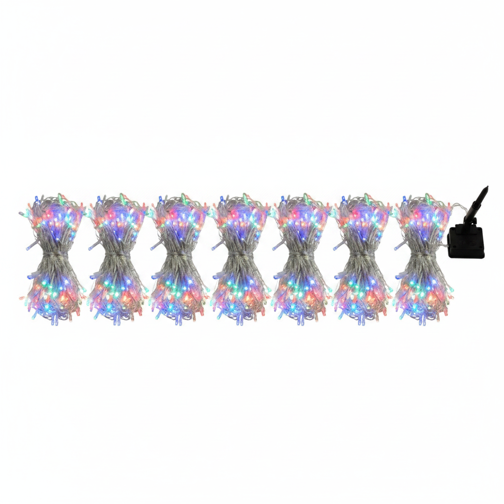 Cascada Luces Led Solar 120 Luces 6m Multicolor Árbol Rama-7