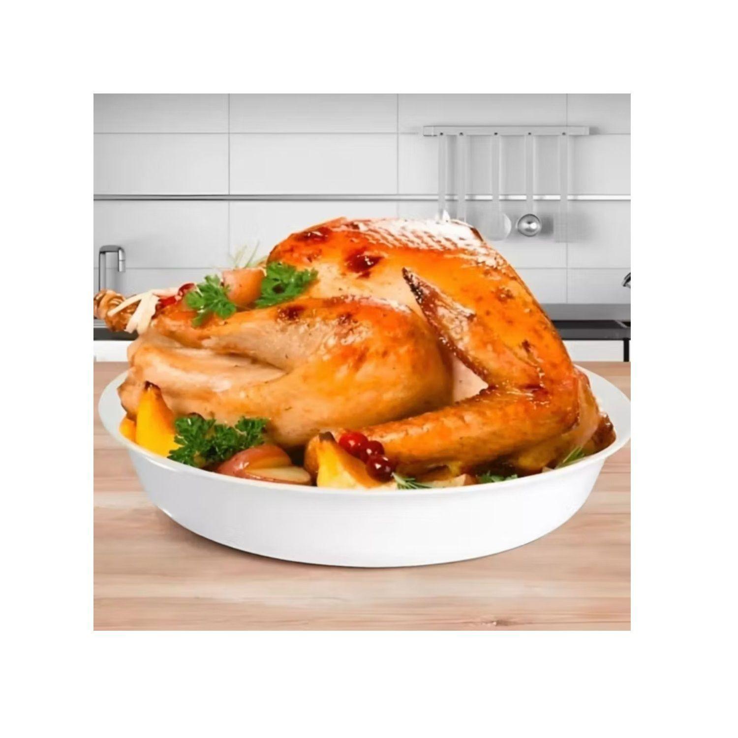 Asadera Opal Redonda Grande Marinex 2Lts Cocina Horno Hogar-3