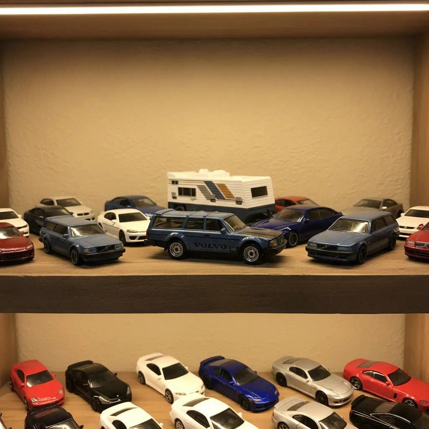 Camion Transportador Volvo 240 Drift Camper Hot Wheels Track Fleet-3