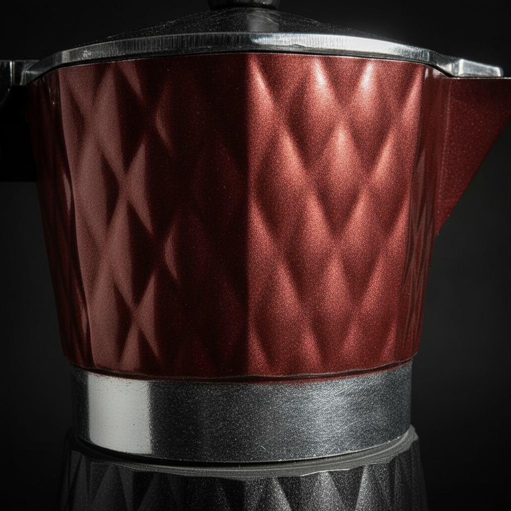 Cafetera Moka 3 Tazas Acero Inoxidable Greca Mango Negro-3