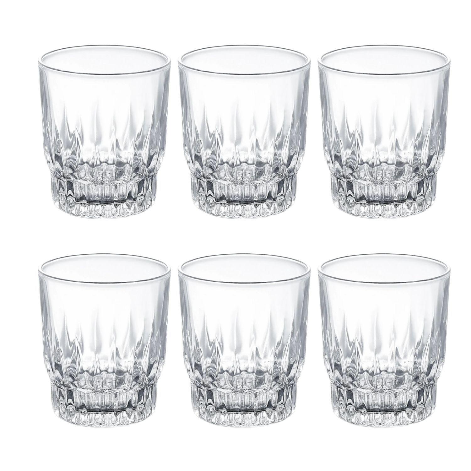 Set 6 Vasos Trago Bajo Torino Bebidas Jugos Allegra 280mL-0
