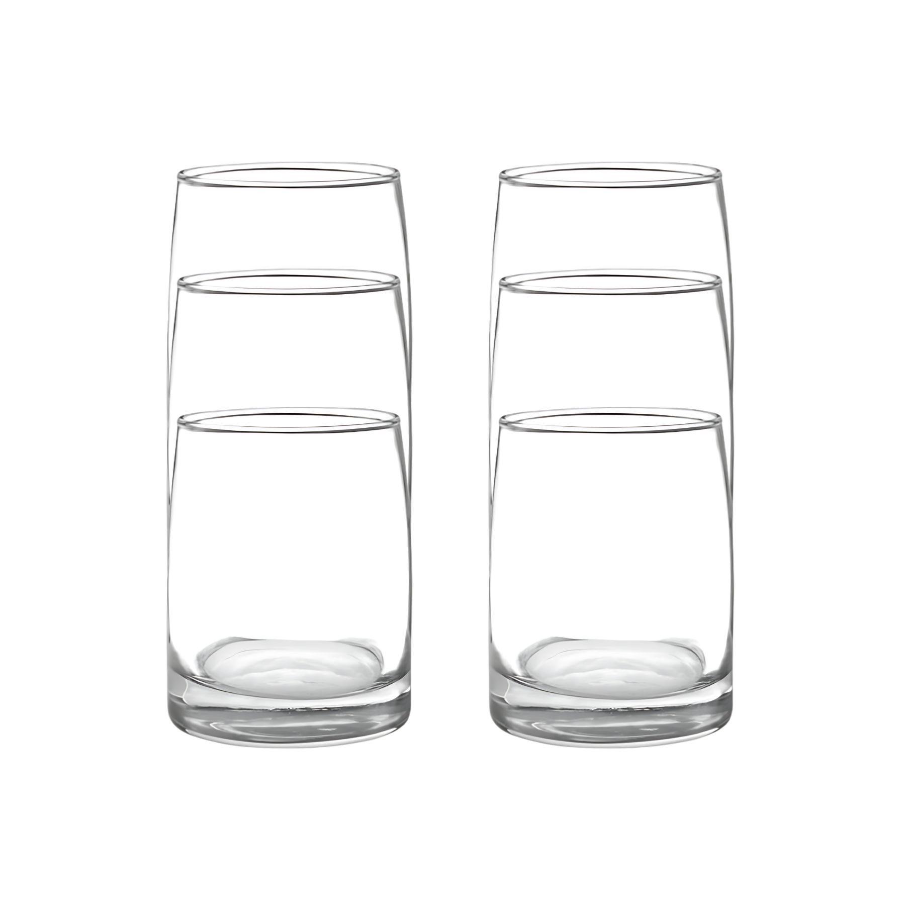 Display 6 Vasos Bajos 366mL Toledo Vidrio Cristar Mojitos Bebida-3