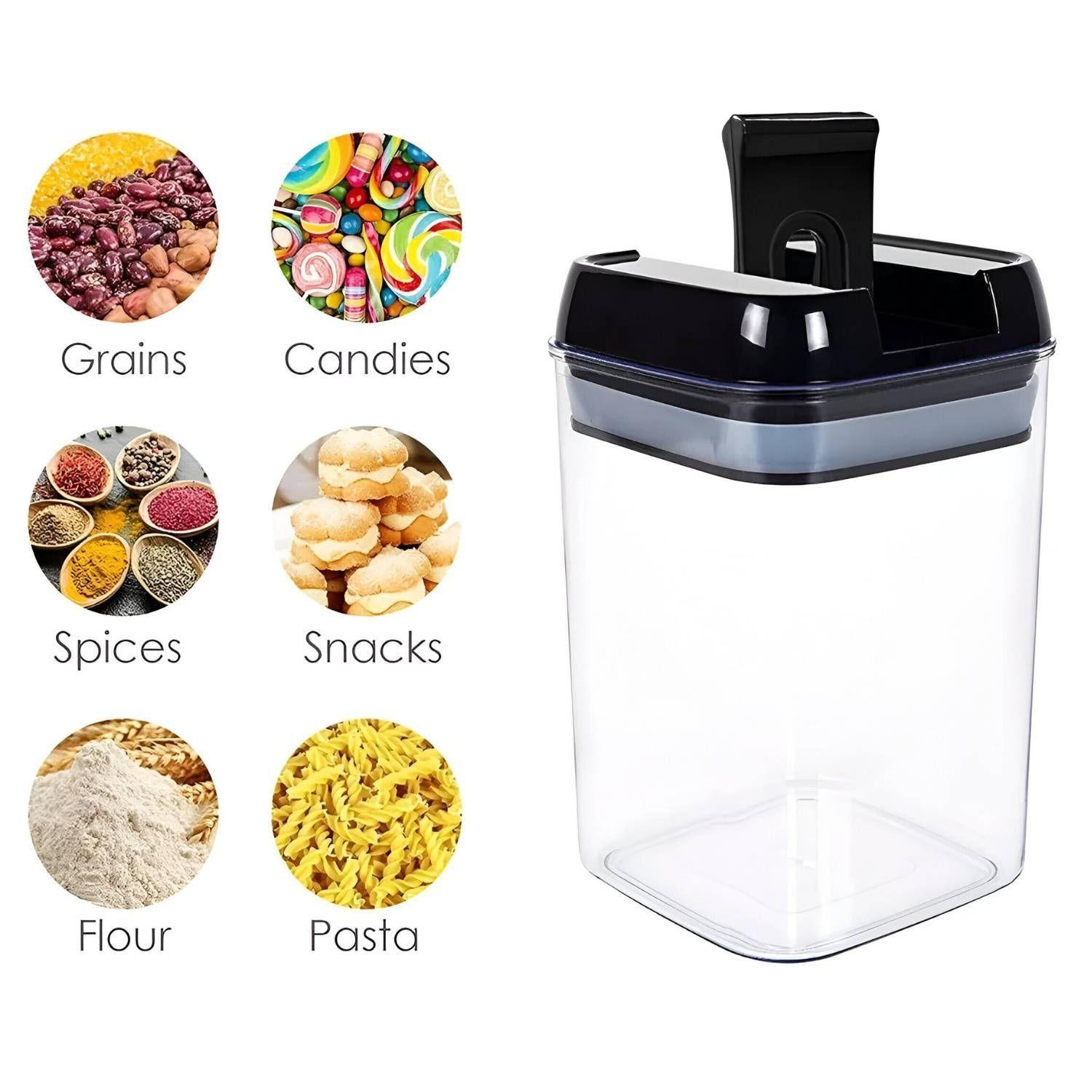 Set 7 Contenedores Cocina Despensa para Alimentos Alta Calidad-4