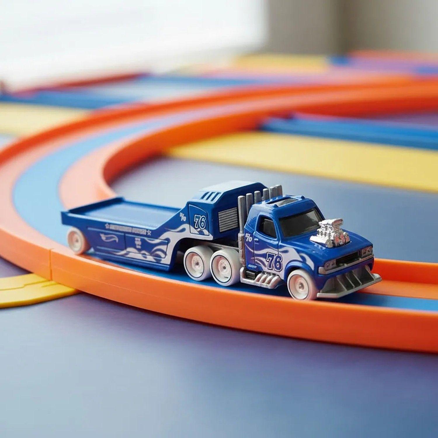 Camion Transportador Fleet Semi Rodger Dodger Hot Wheels Track Fleet-2