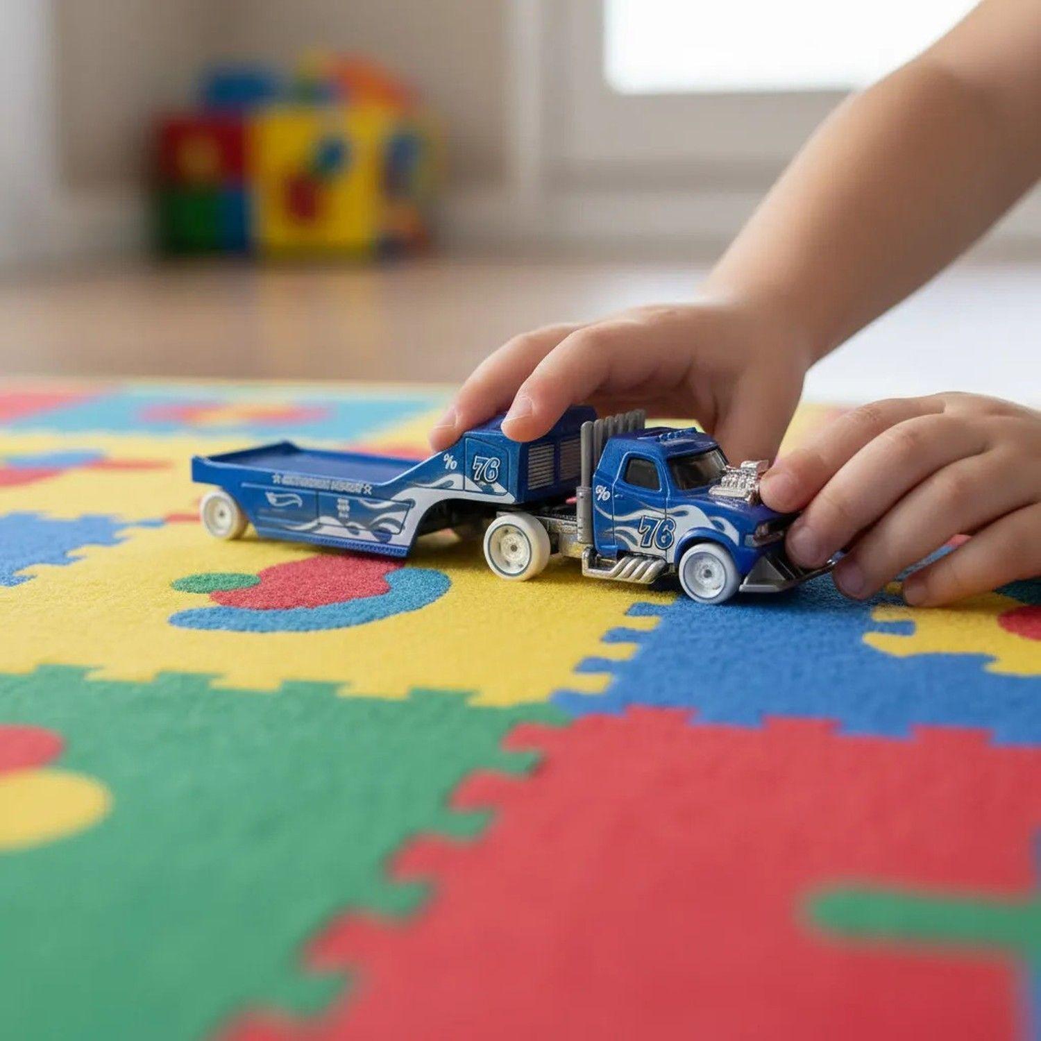 Camion Transportador Fleet Semi Rodger Dodger Hot Wheels Track Fleet-3