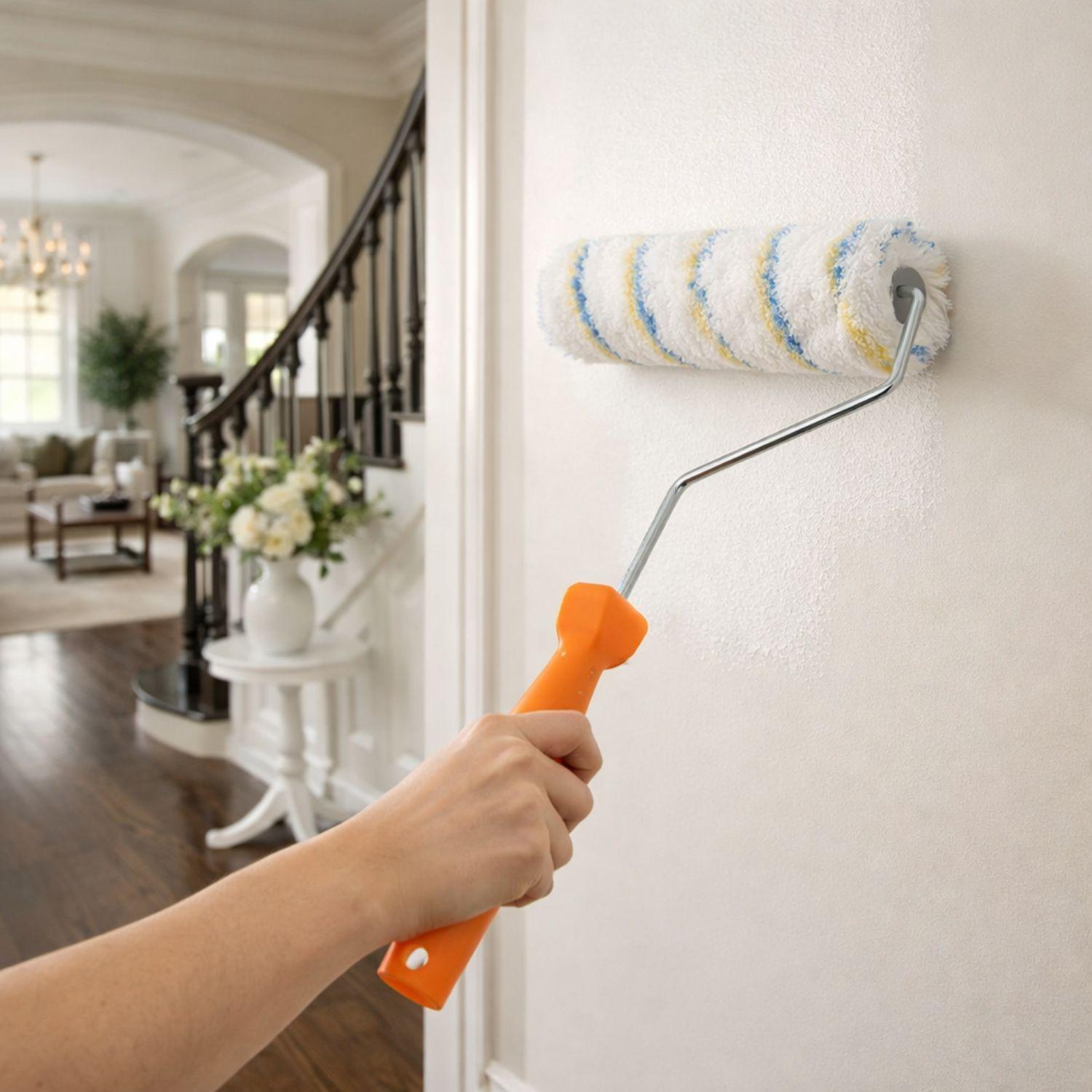 Set 6 Rodillos Chiporro Mango Plastico 26x35Cm Para Pintar-3