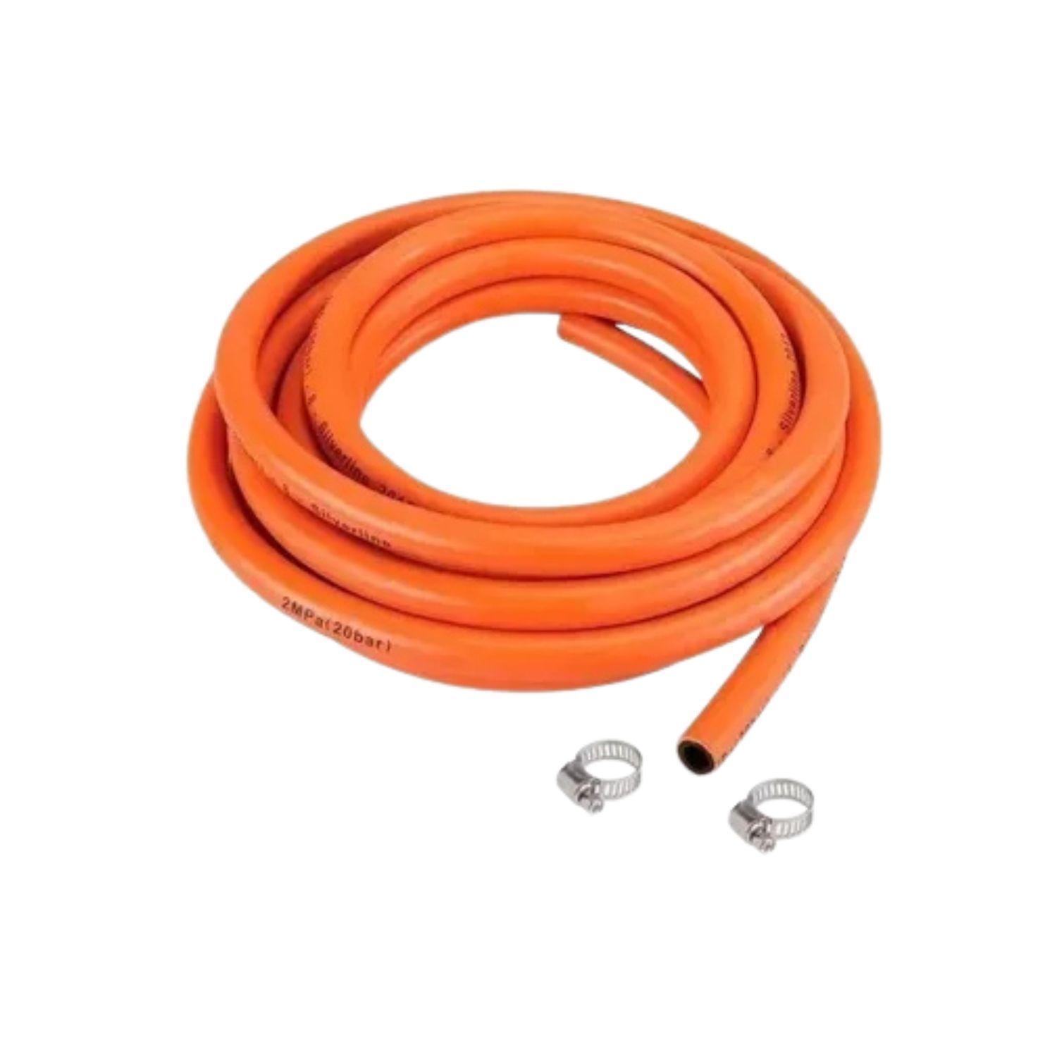 Pack Regulador Valvula Gas Licuado Manguera 2Mts Abrazaderas-2