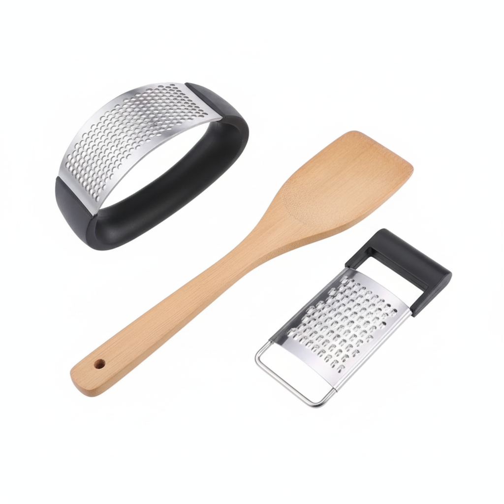 Prensa Ajos Manual Acero Inoxidable Picador Roller Cocina-7