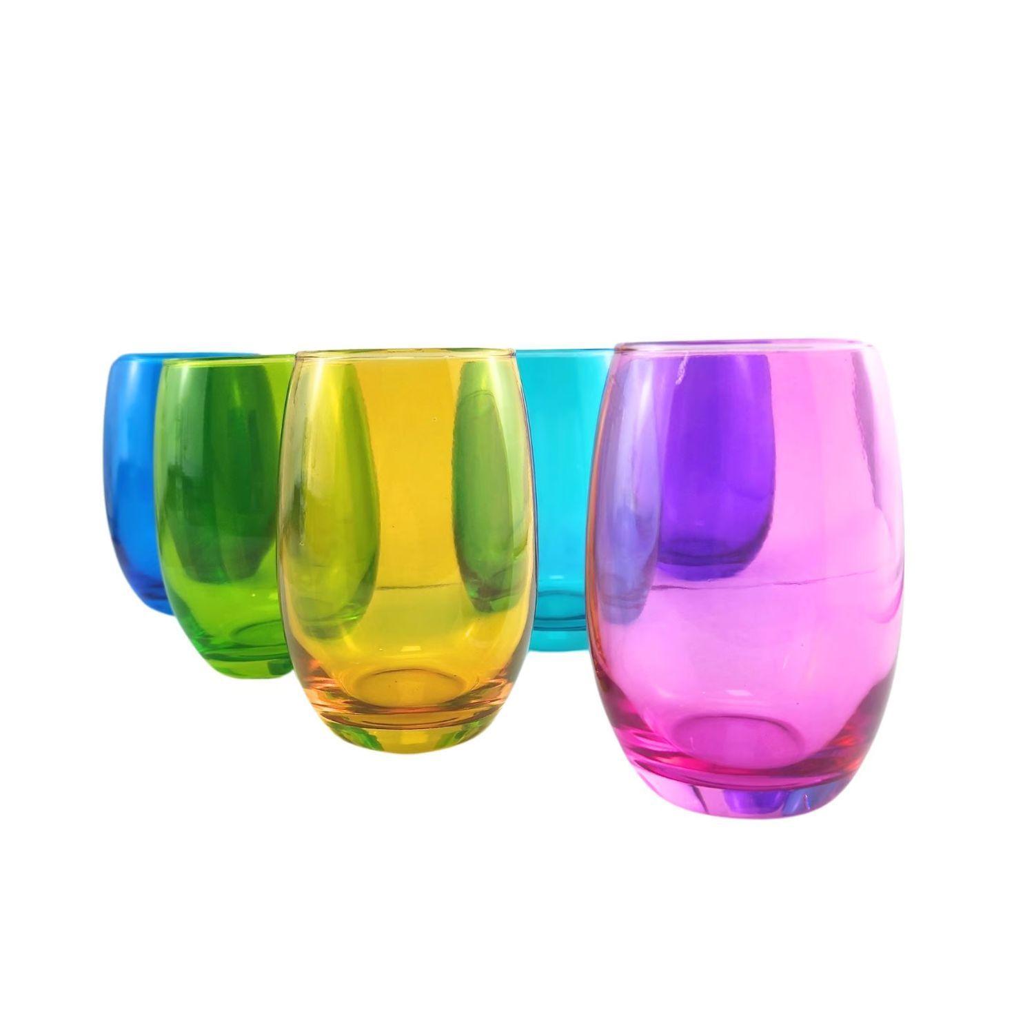 Pack 12 Vasos Altos Vidrio Mikonos Cocina-2