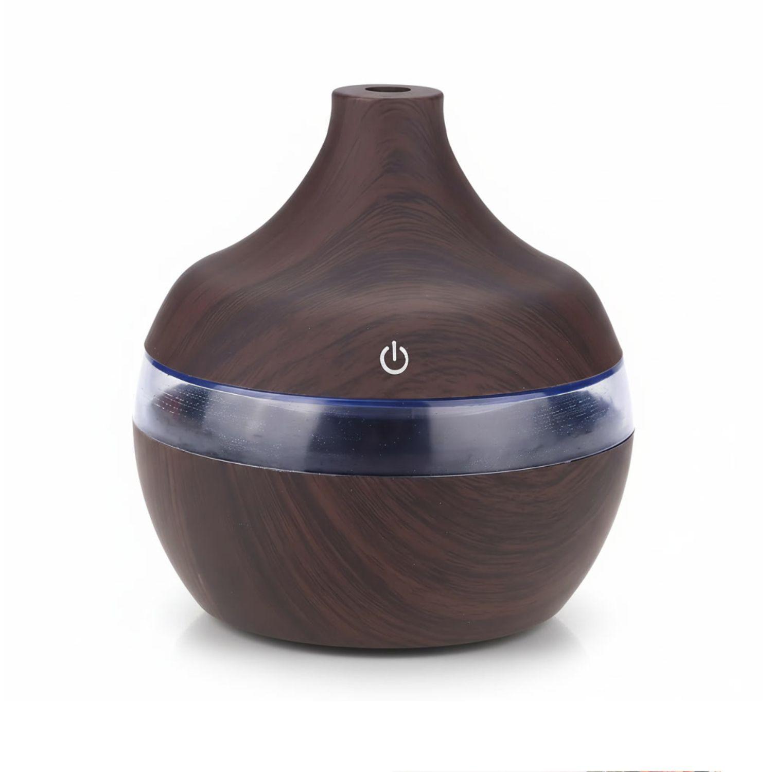 Pack Humidificador Aromatizador 12 Escencias Forma Grano Madera Oscuro-1