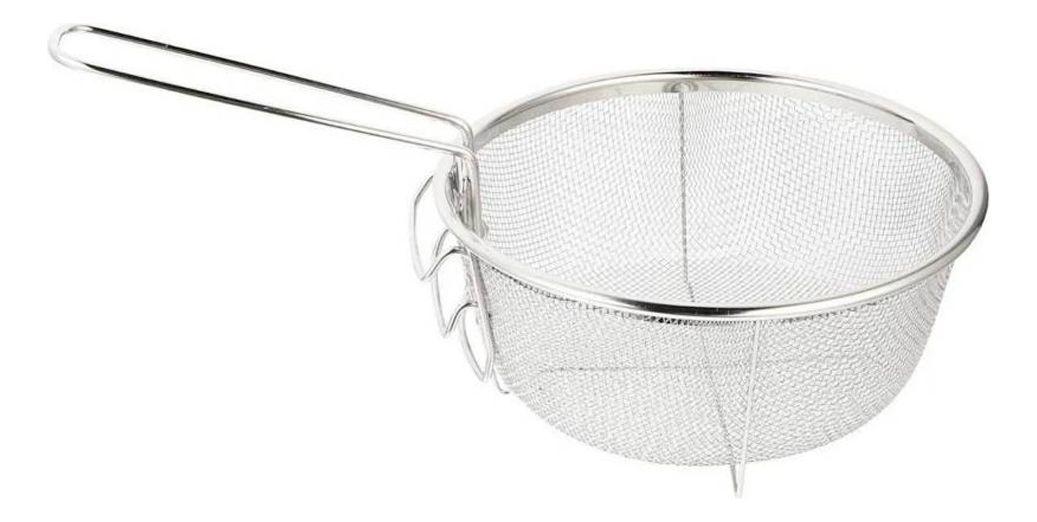 Cesta Redonda de 23 cm Para freir Alimentos Acero Inoxidable-0