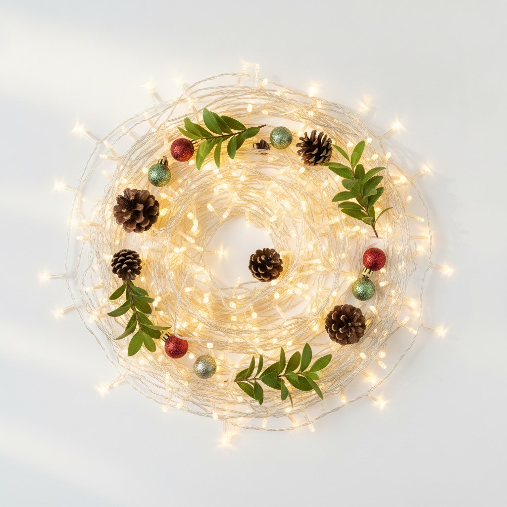 Luces Solares Cascada 120 LED 6M Luz Cálida Exterior Navidad-2
