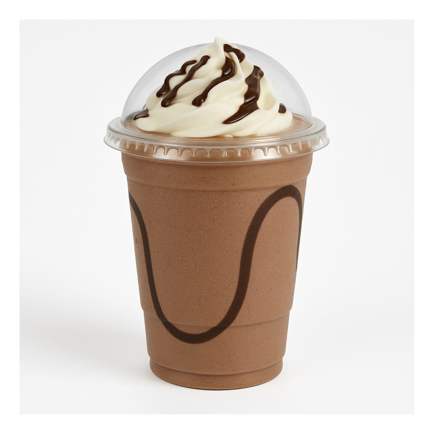 Set 50 Vasos Frappe 16Oz Tapa Domo 470mL Plastico PET-2