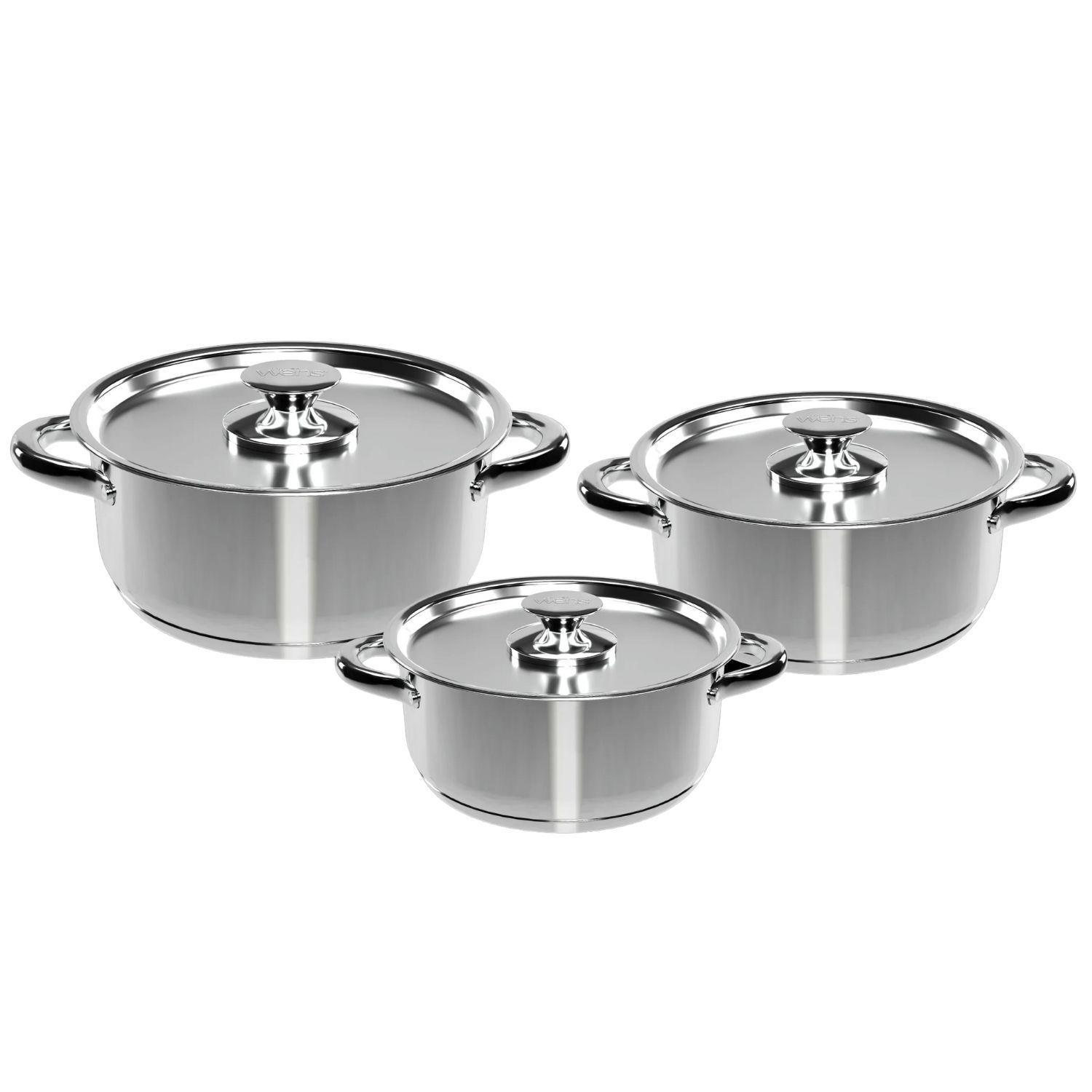 Bateria Cocina Wens 6 Piezas Acero Inoxidable Cocina 420-6SS-0