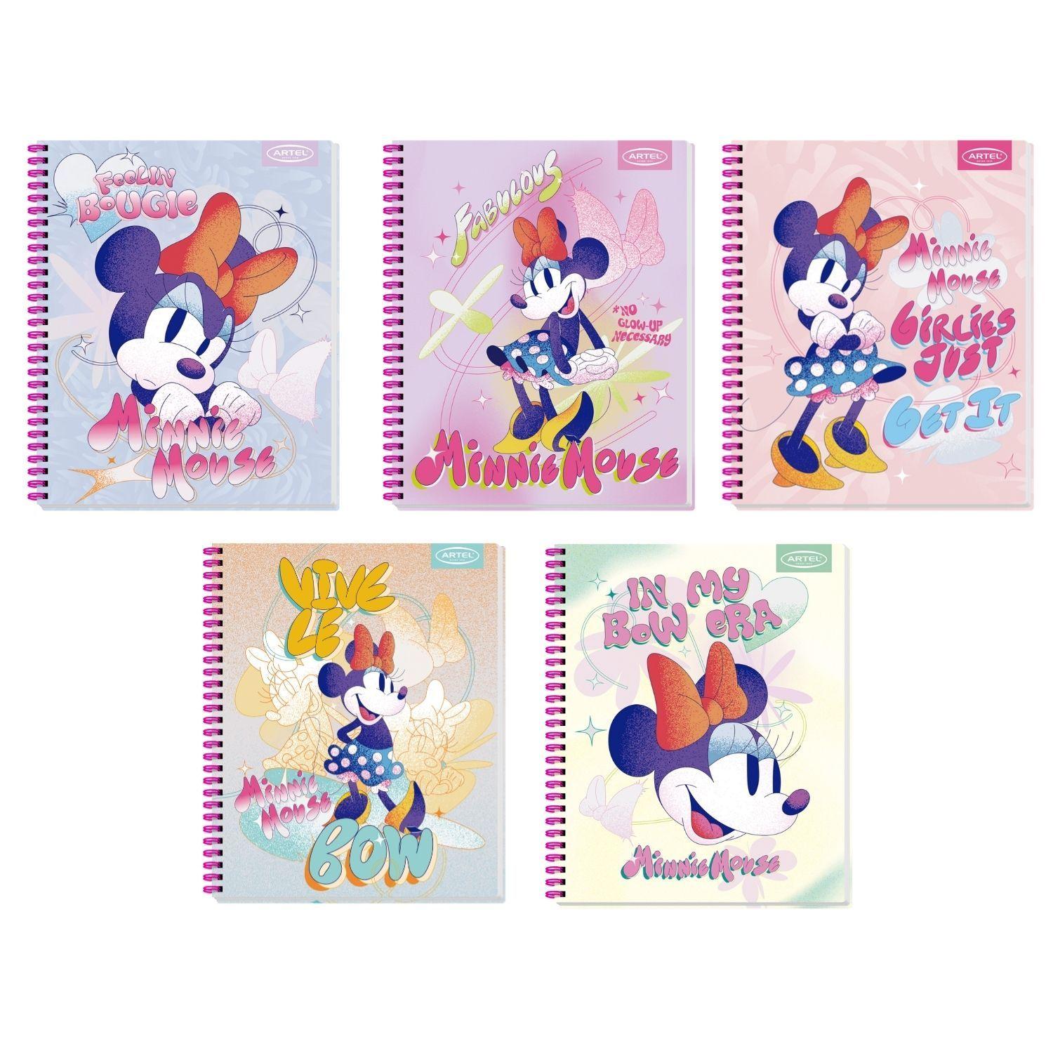 Pack 10 Cuadernos Ratona Diseño Colorido Escolar Niños-0