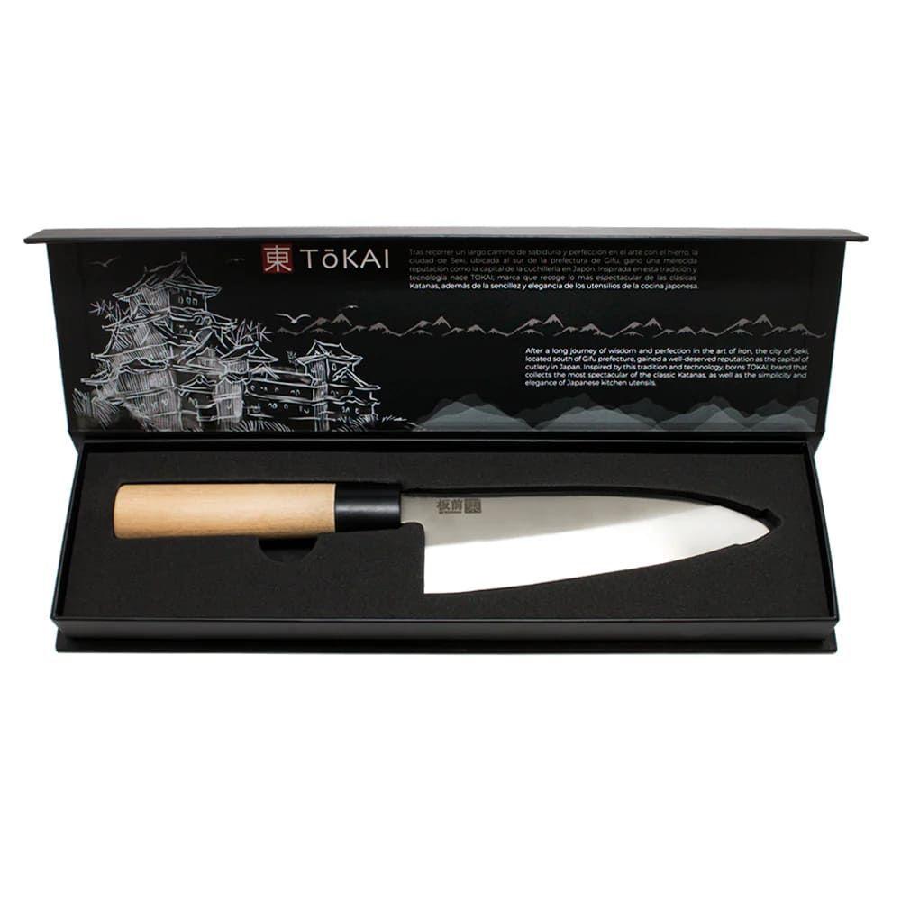 Cuchillo Tokai Chef Wayu de 30cm Mango Madera Arce Cocina-4