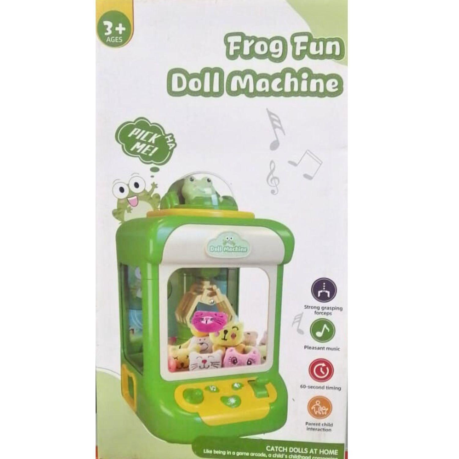 Juguete Mini Máquina Garra Muñecos Diseño de Rana para niños-3