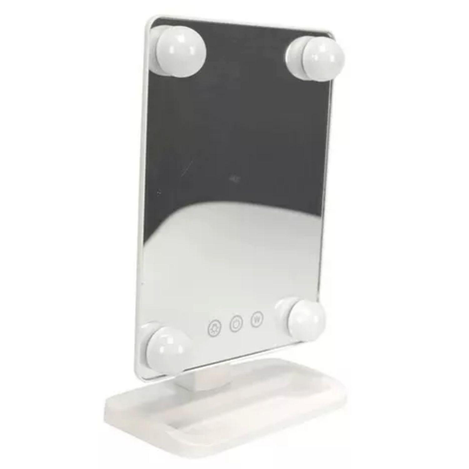 Espejo Plegable 360 18cm 4 Leds Cosmetic Mirror Maquillaje-0