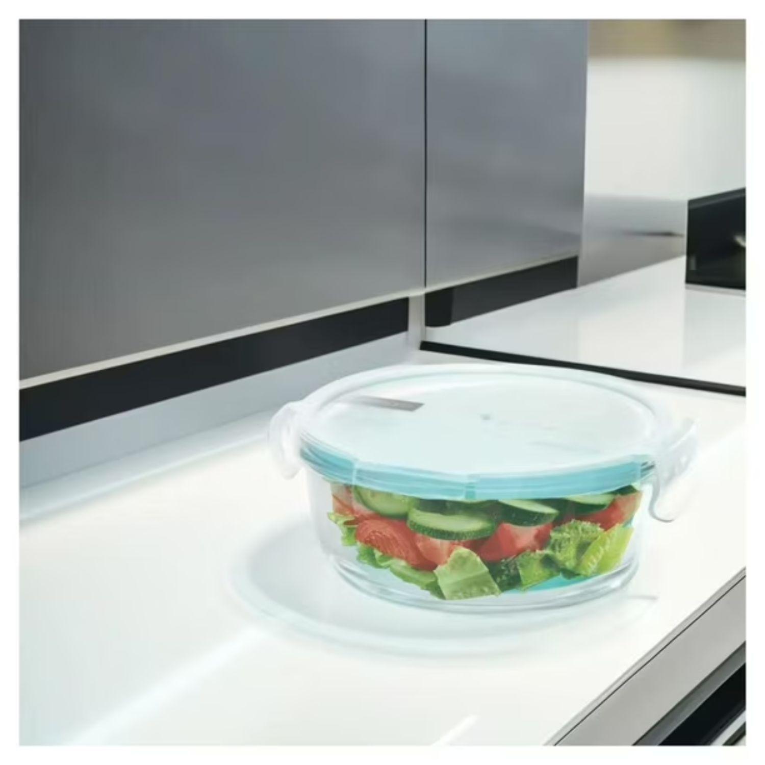 Set 6 Contenedores Hermetico Vidrio Redondo 370mL Allegra-2